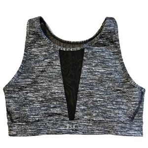 Victoria's Secret VSX Mesh Cut In Sports Bra, Size Small